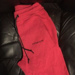 Alphalete Joggers in Red